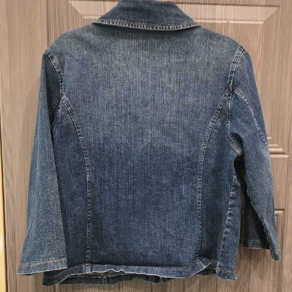 Ethyl Denim Classic Blue Denim Jacket Size Large - Picture 3 of 3